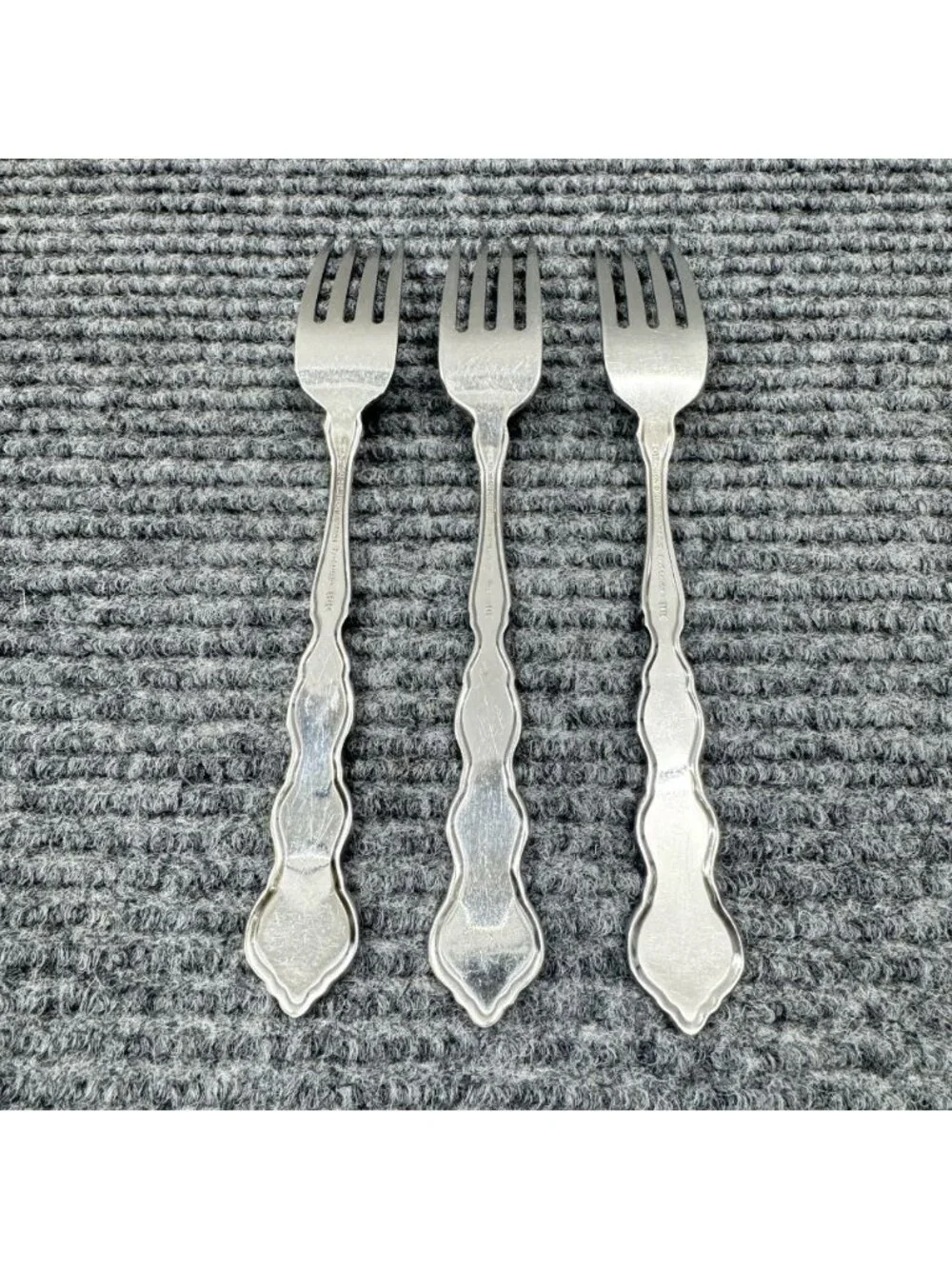 Lot Of 3 Oneida VALERIE Dinner Forks Distinction Deluxe HH Stainless